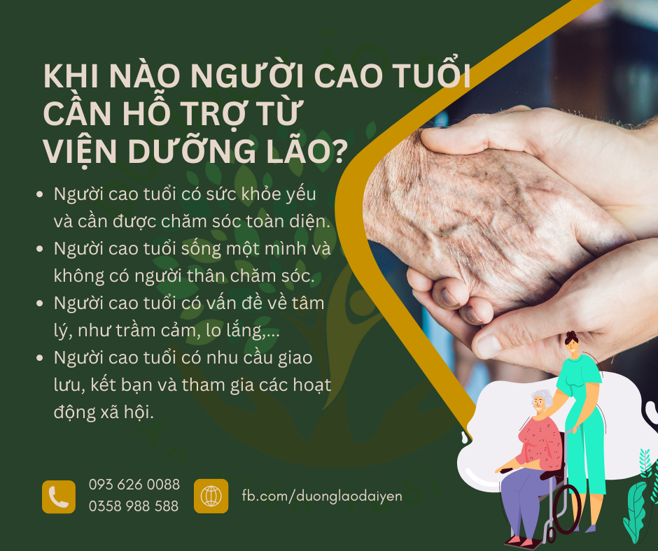 Khi nào Người cao tuổi cần hỗ trợ từ viện dưỡng lão?